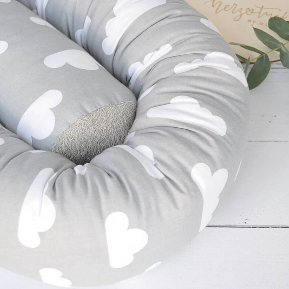 Baby Room Decoration Baby Bed Bumper Infant Crib Baby Protector Sides In A Crib For Newborns Printed Comforted Pillow