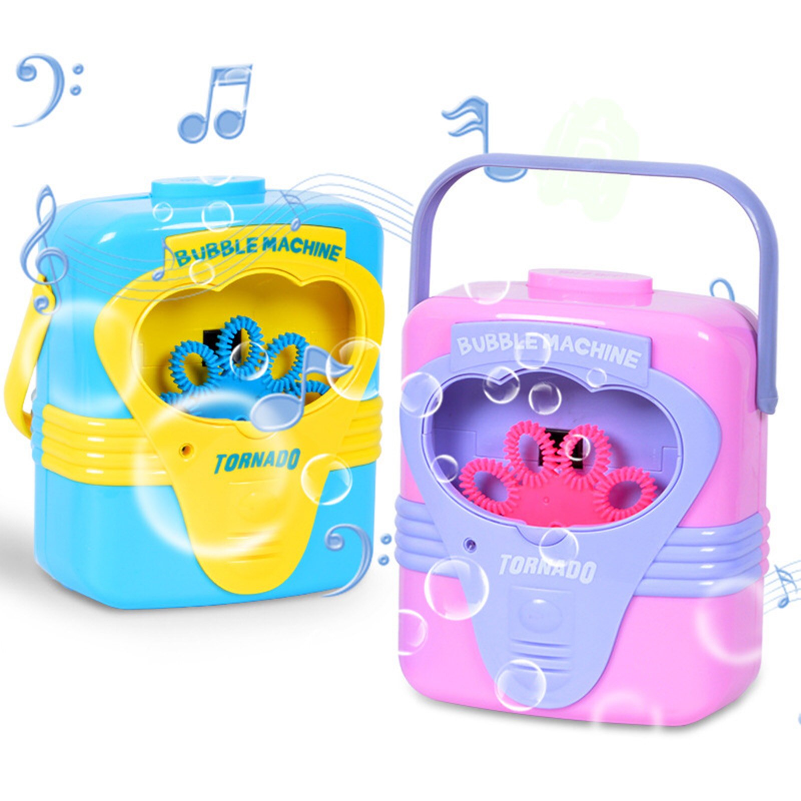 Draagbare Bellen Maker Machine Muziek Blower Bubble Speelgoed Met Gimlet Oplossing Bubble Machine Voor Kinderen Peuters Brinquedos