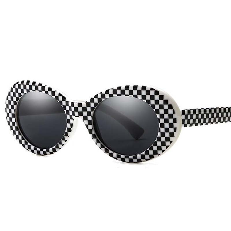 Frauen Schlagkraft Brille Gläser Männer Sonnenbrille Weiblich Männlich Oval Sonnenbrille Schwarz Weiß verrotten Brillen UV400