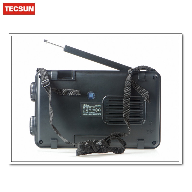 Original Tecsun R-305 R305 Full Band Radio Digital FM SW Stereo Radio Receiver Louderspeaker Music Player Portable Radio