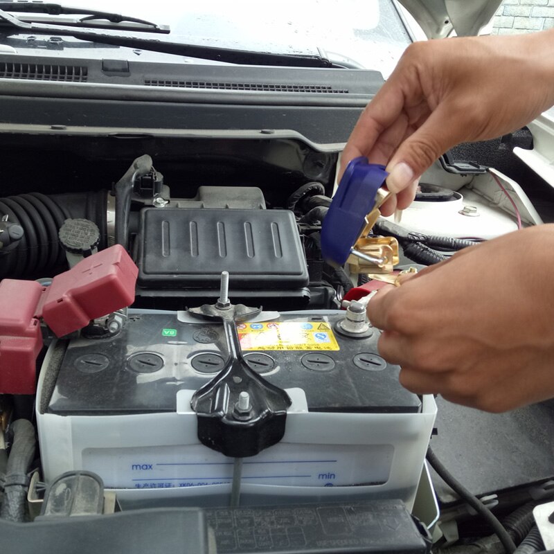 Pair 12V Car Battery Terminals Connector Clamps Quick Release Lift Off Positive Negative for Cars Caravan Boat Motorhome