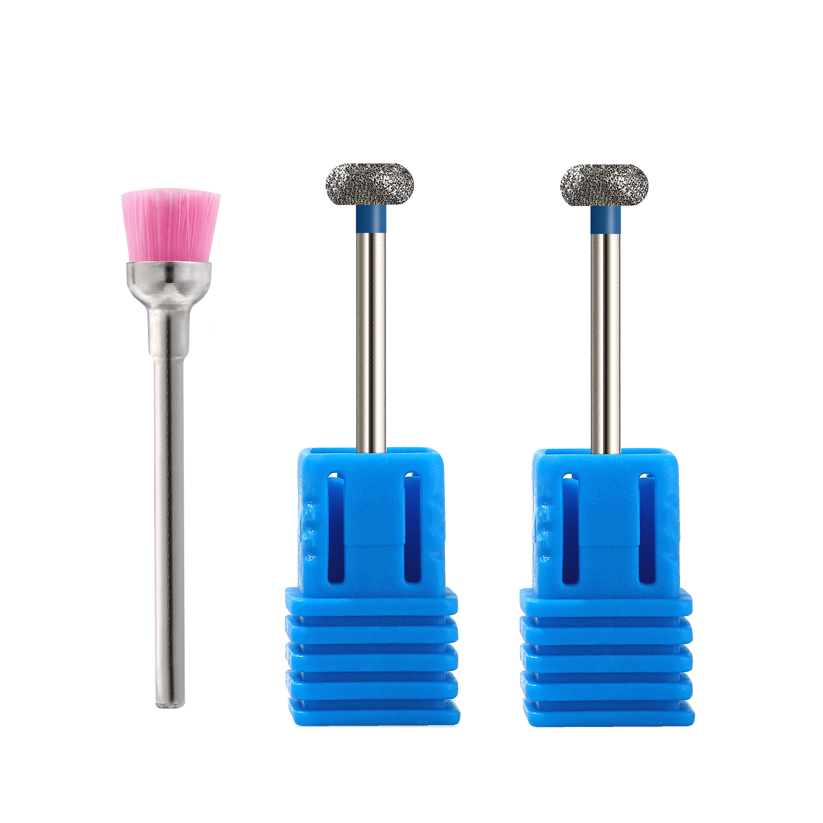 2 sztuk/partia diamentowe wiertła robić paznokci frez obrotowy bełkotać skórek czyste bity aparatura robić manicure pilniki...: zestaw 1(3szt)