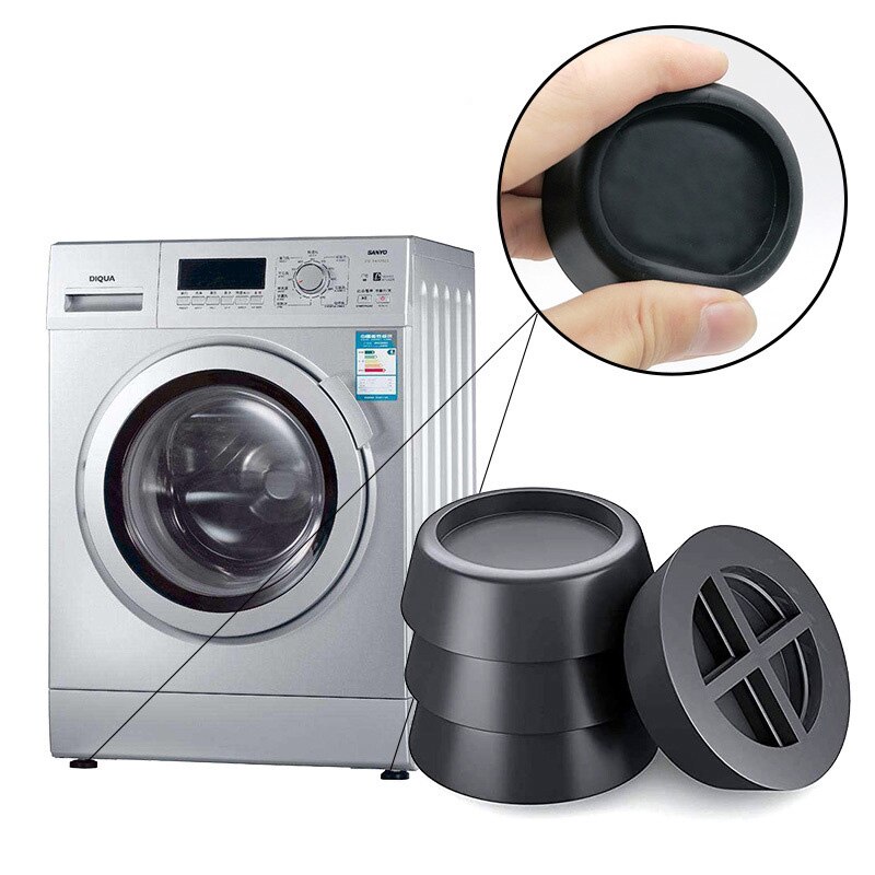 1Pc Wit Zwart Wasmachine Rubber Pad Voor Anti Vibratie Pads Koelkast Mute Mat Koelkast Meubilair Protectors