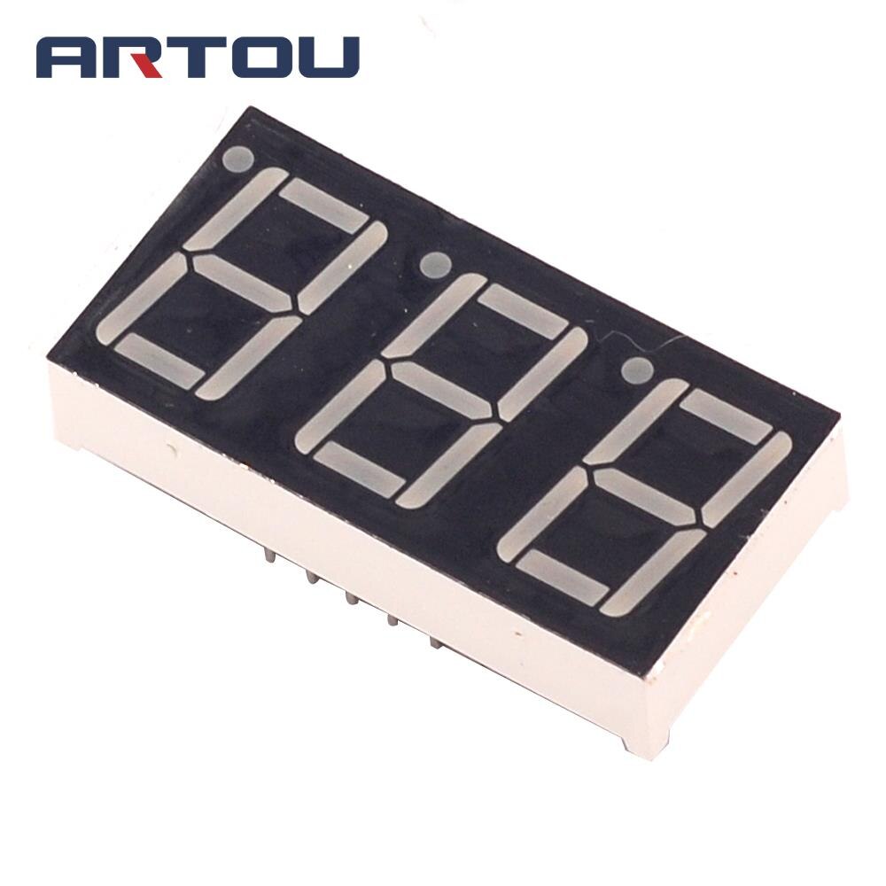 10PCS Common Cathode 3Bit Digital Tube 7 segment 0.56" Blue LED Display