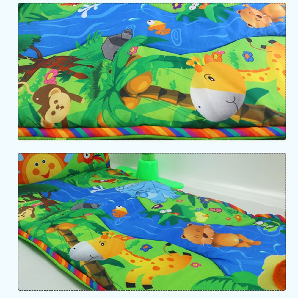 1pc/Set Educational Cartoons Playing Musical Playing Mat 95 X 60 X 8cm Green Baby Activity Gym Educational Toys For Baby