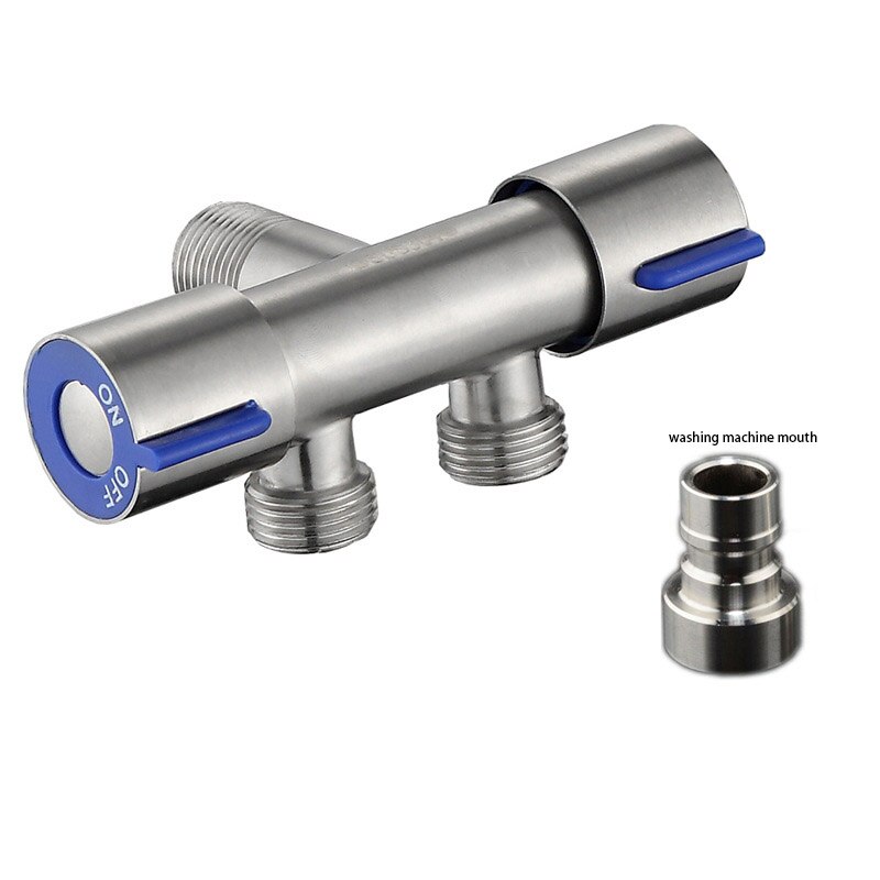 ULA 304 Stainless Steel Three-way Water Valve One Inlet and Two Outlet Valve with Double Switch Double Outlet Water Fill Valve: A716846-1
