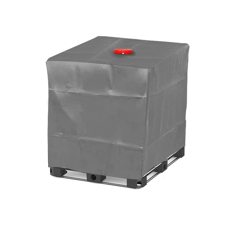 IBC Tote Cover Water Tank Protective Cover 1000L Outdoor Rain Barrel Water Tank Garden Rain Water Tank Container Tools: sliver
