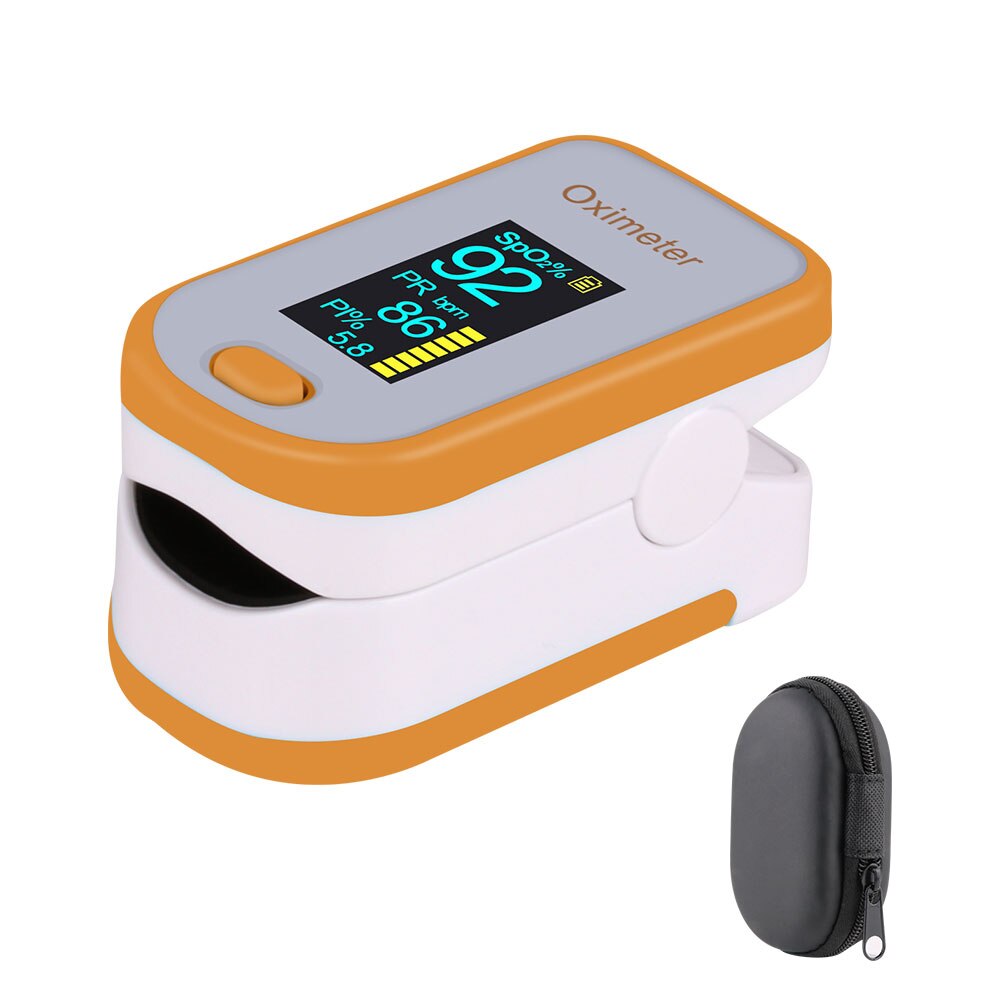 RZ Fingertip Pulsoximeter Oximetro Blut Sauerstoff Sättigung Meter Finger SPO2 PR Monitor Pulsoximeter: M130-orange-bag