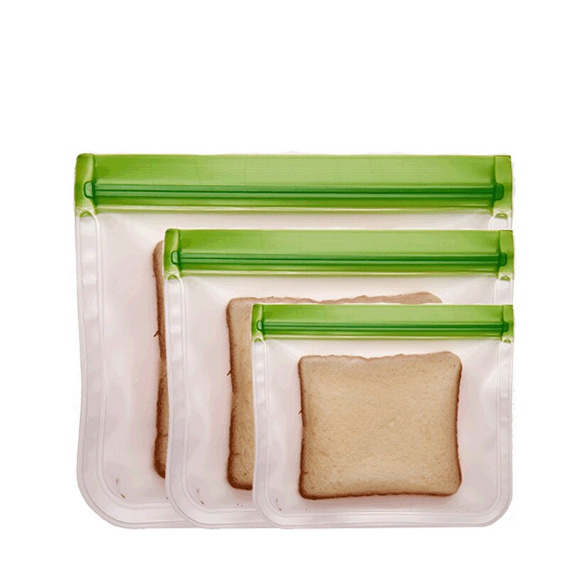 Comida fresca-mantendo saco recipiente fosco peva comida reutilizável freezer saco zíper à prova de vazamento superior frutas lancheira cozinha armazenamento