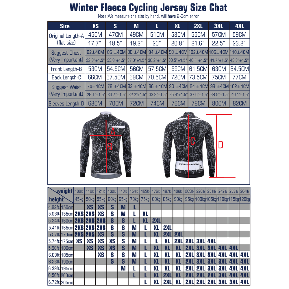 Kemaloce Winter Wielerjassen Heren Fleece Lange Mouwen High End Bike Jacks Zwart En Wit Thermisch Stof Mtb Fietskleding