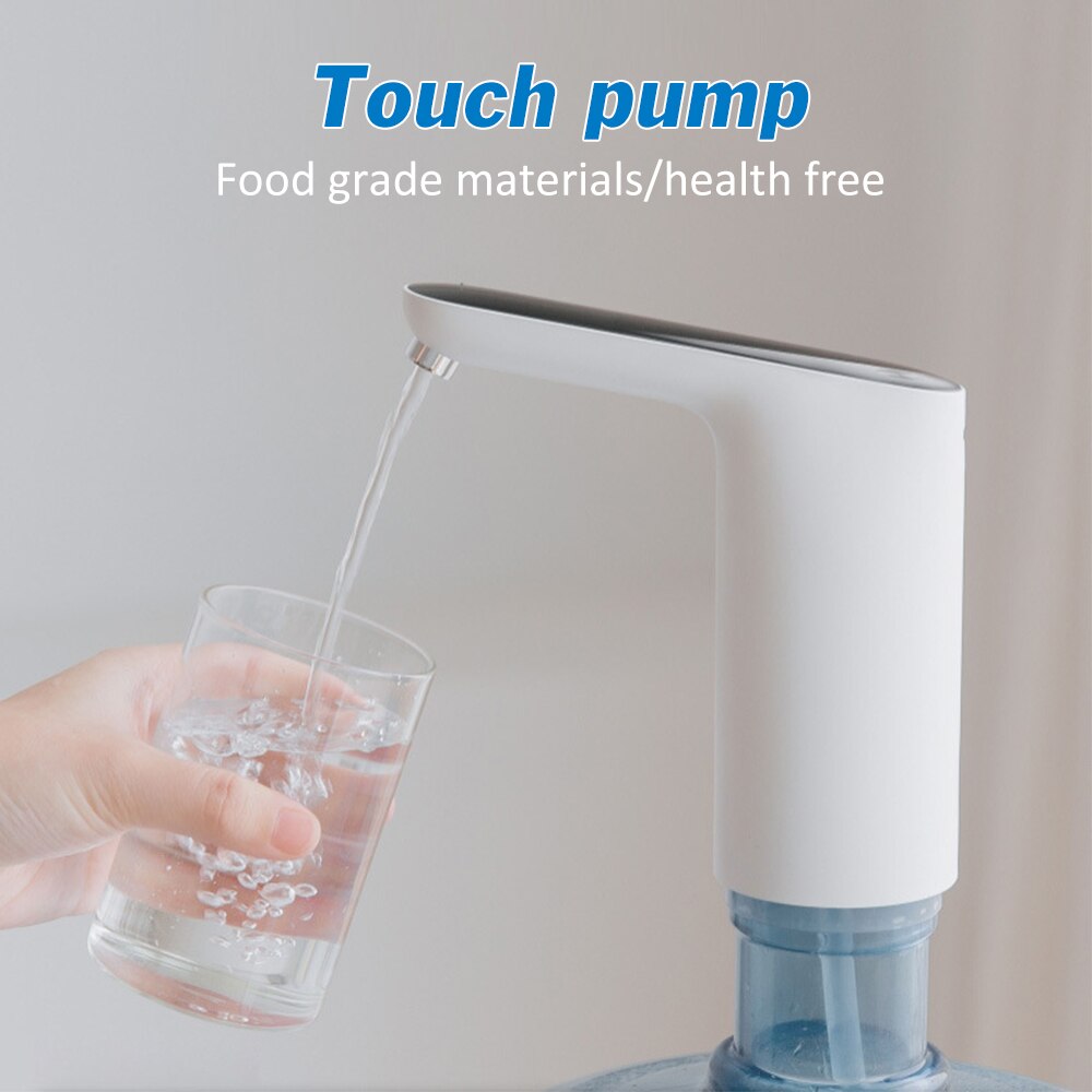 Distributeur d'eau électrique interrupteur tactile sans fil USB Rechargeable pompe à eau potable Portable pour bureau à domicile en plein air