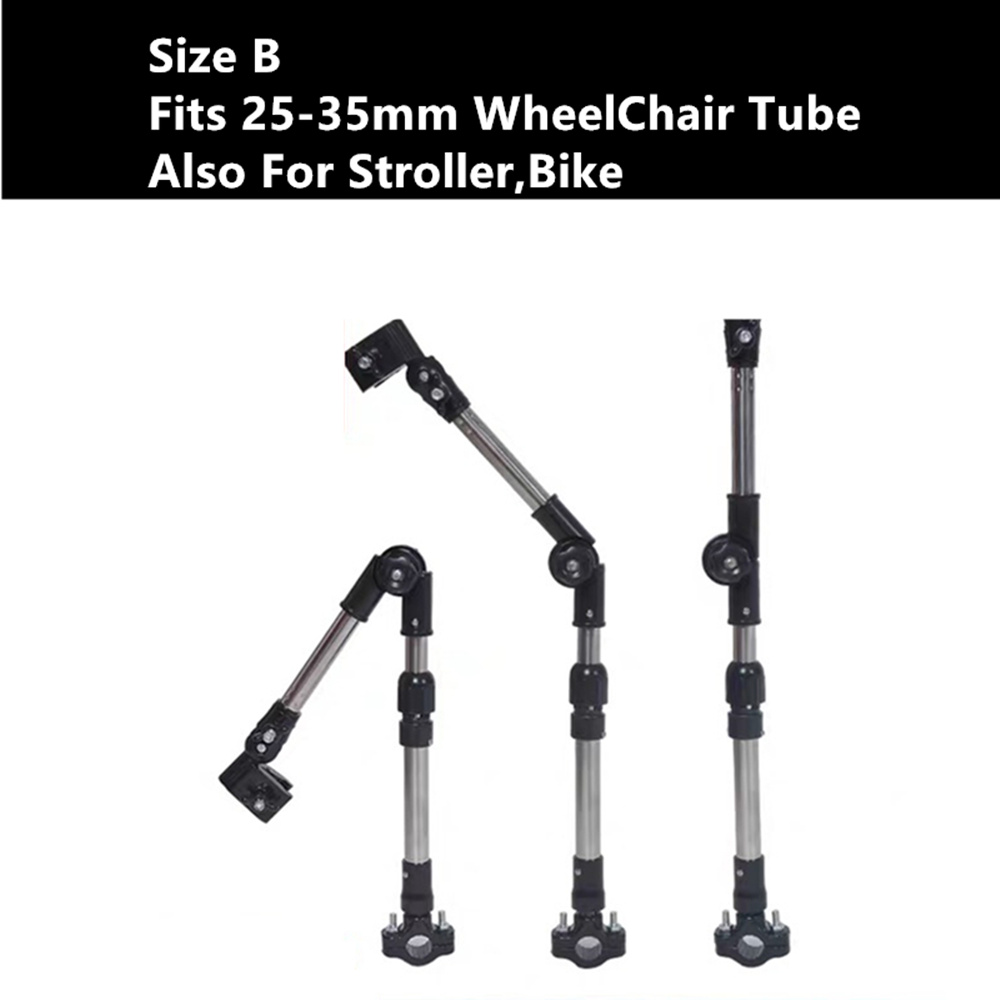JayCreer Parapluhouder voor rolstoelen, scooters, wandelwagen, fiets