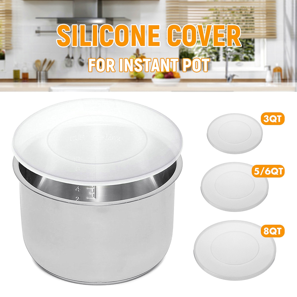 3/5/6/8QT pokrywa silikonowa pokrywka silikonowa ochrona przed rozlaniem pokrywa hermetyczne uszczelnienie przybory kuchenne narzędzia robić gotowania garnek robić gotowania akcesoria