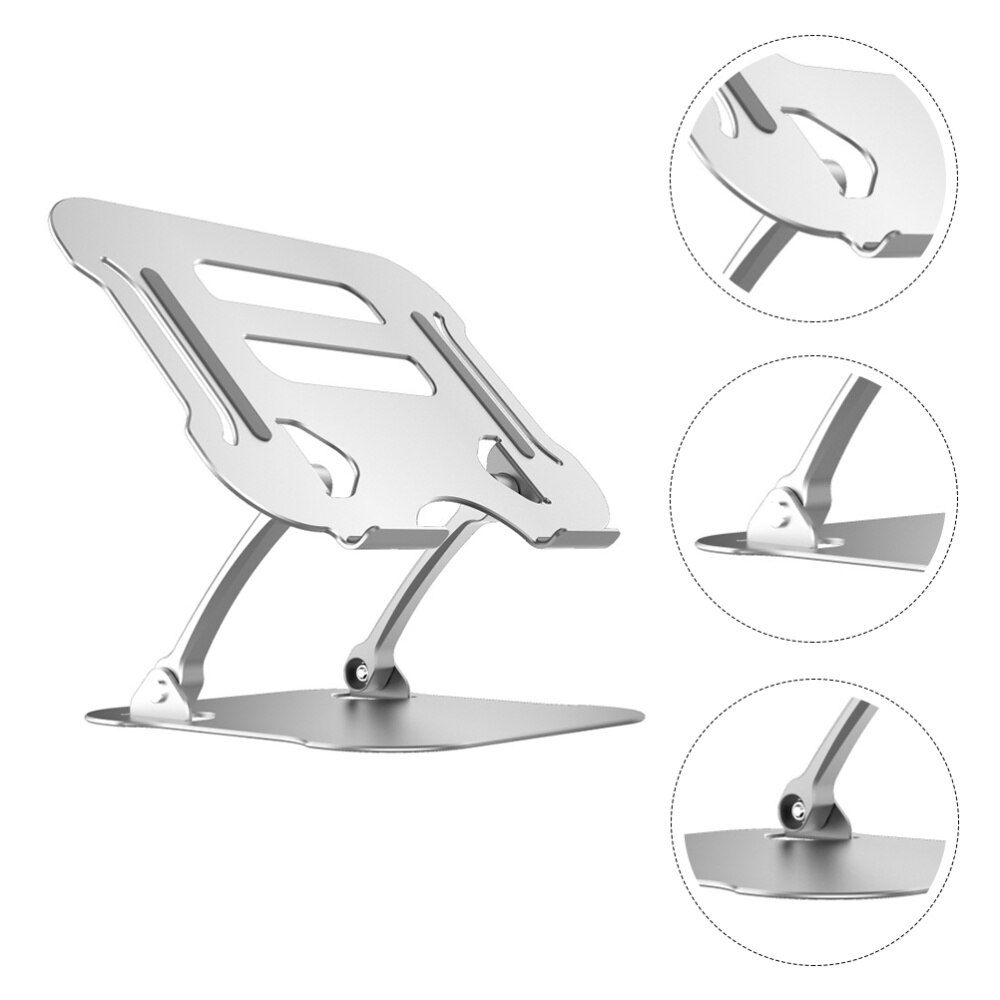1 Pc Laptop Cooling Pad Silent Cooling Stand Laptop Radiator for Office (Silver)