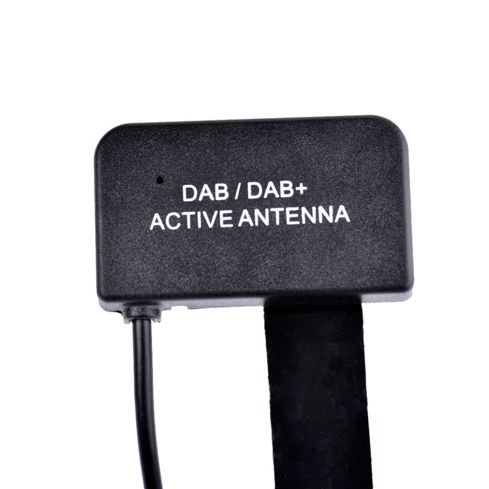 Ai Car Fun DAB/DAB+Antenna Installed Below Window Glass Car Radio Aerial Antenna SMA Plug Signal Amplifier Strong Receiving