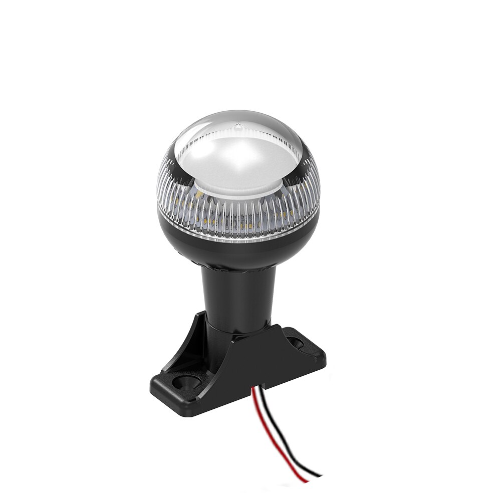 Boot Accessoires Marine Navigatie Licht Wit Allround Lamp Vast Monteren Basis Meerdere Stijlen Led Licht Wit/Zwart Behuizing