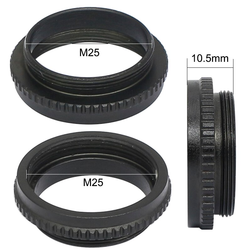 Adaptateur de lentille d&#39;objectif de Microscope 6.5mm, filetage de montage de l&#39;anneau M25 à M25