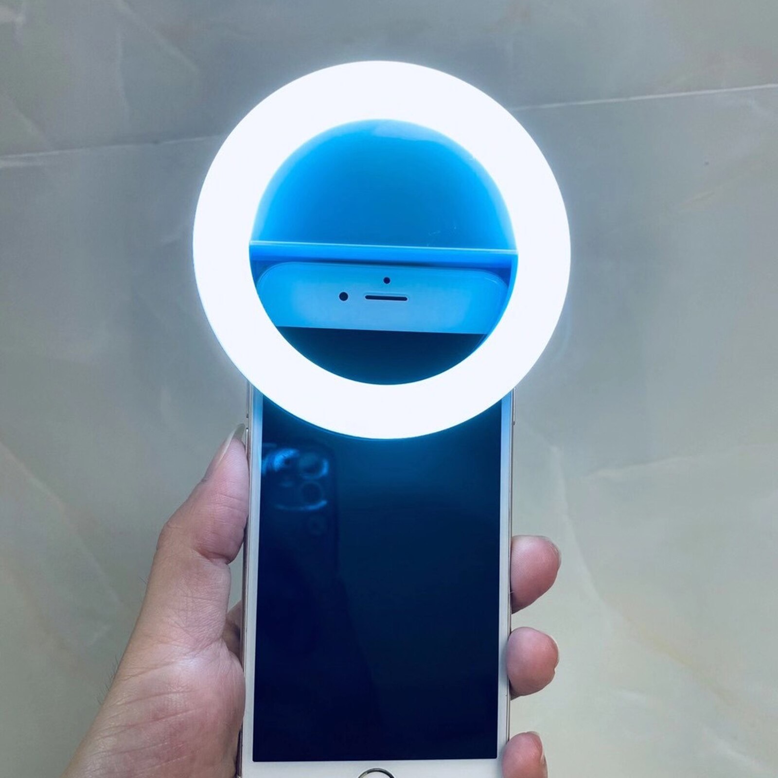 RGB Universal- Selfie LED 4 Modi Ring Blitz hell Tragbare praktisch 36 LED Selfie Lampe Leucht Ring Clip Für iPhone Samsung