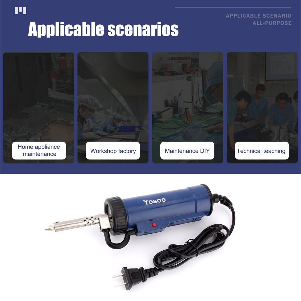 Strong Suction Portable Class E Electric Welding Suction Cup 30W 220V 50Hz Desoldering Pump Drill Rod