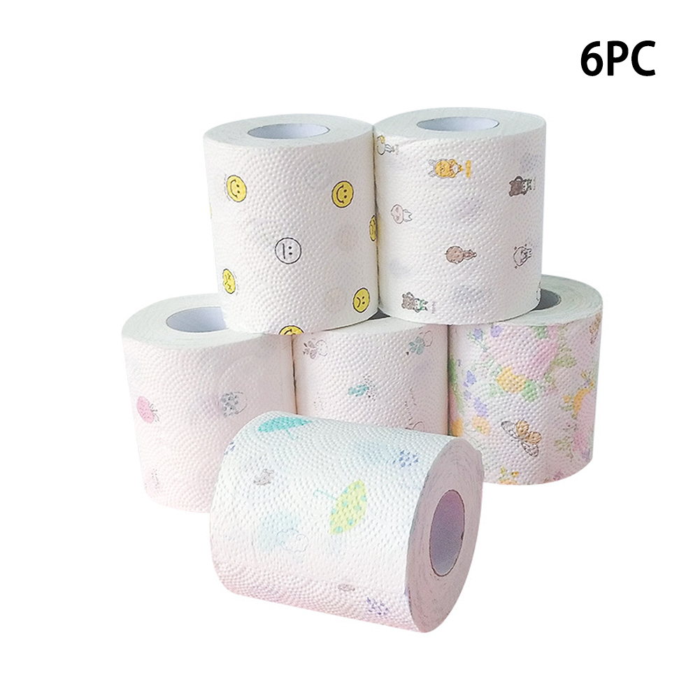 1 Pcs Bear Printing Roll Papieren Handdoek Leuke Cartoon Core Bad Toilet Roll Paper 3-Lagen Tissue Wetable Huishouden toiletpapier