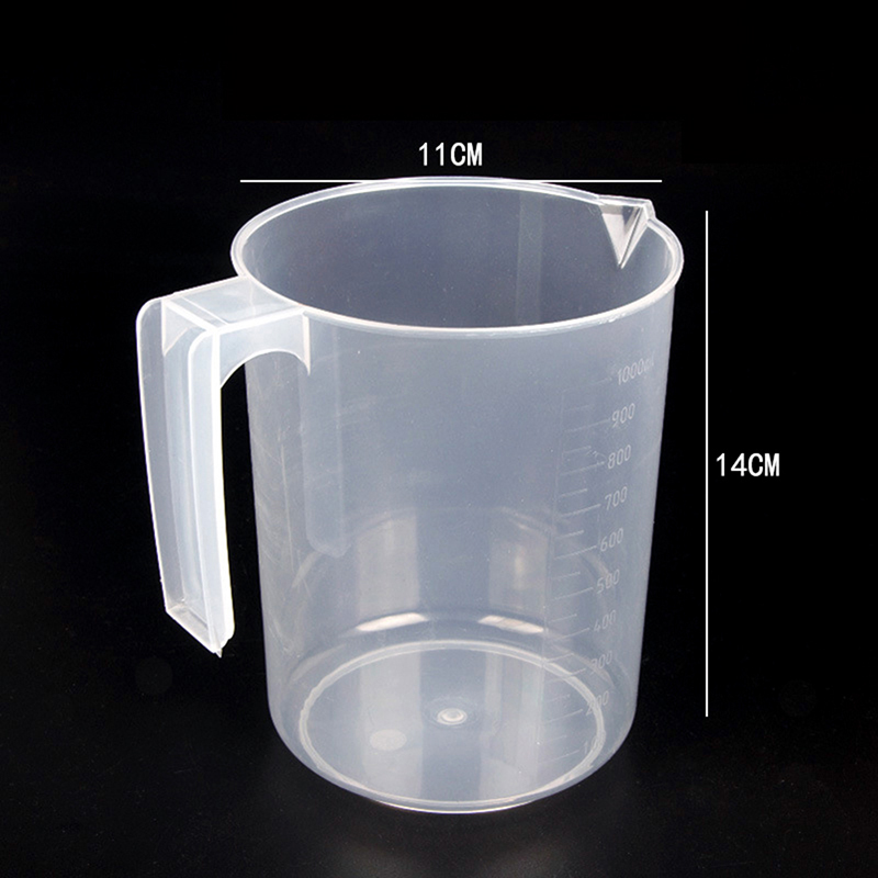 1Pc 200/250/500/1000/1500/2000ML Plastic Measuring Cup Jug Pour Spout Surface Kitchen: N4