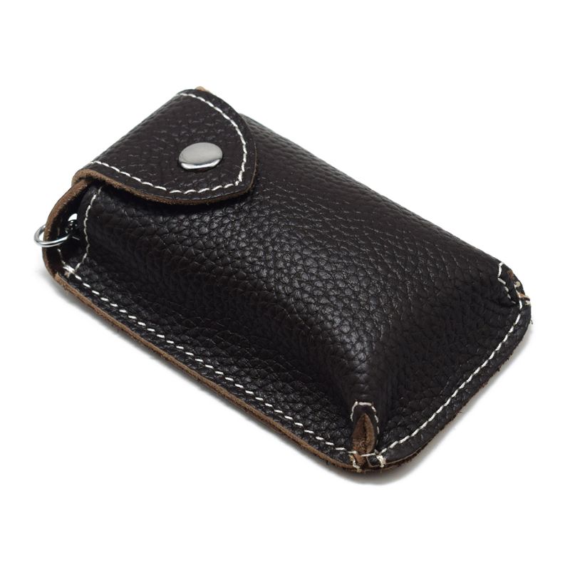 Women Men Leather Car Keychain Card Holder Wallet Case Key Organizer Bag keyring