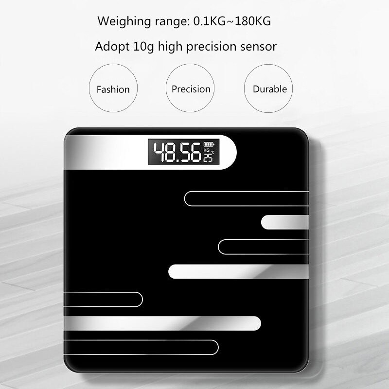 Body Smart Electronic Weight Scale LCD Display Indoor Temperature High-Precision Measuring Home Digital Weight Scale