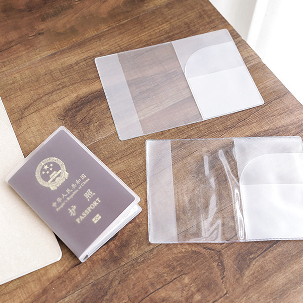 【Hete verkoop】1-4PCS paspoort beschermhoes transparant mat, PVC-materiaal waterdichte documentenhoes