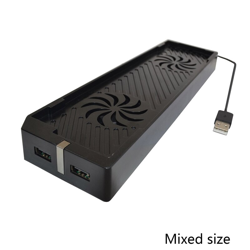 Vertical Stand Host Cooling Fan Stand Holder External Cooler with USB Ports Fans for Xbox One S Game Console Accessories