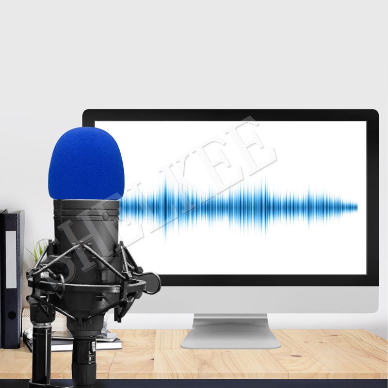 Bonnette anti-vent en mousse shelkee pour microphones à condensateur blue yeti nano et yeti nano, servant de filtre anti-pop pour les microphones