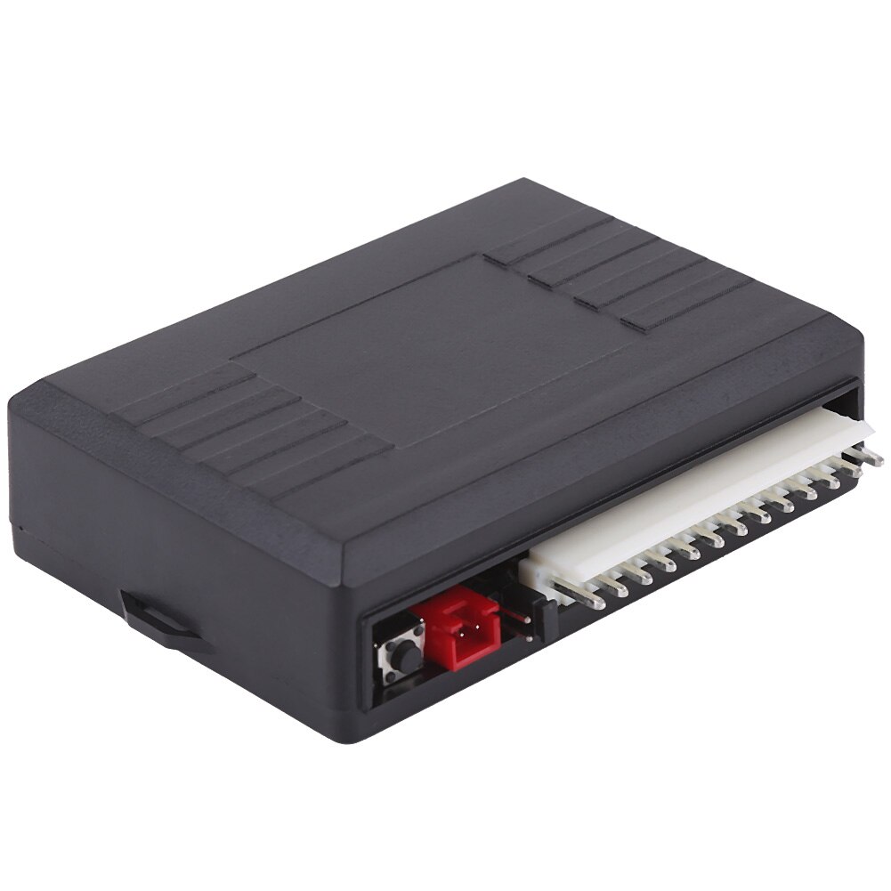 Universal 12V Car Plastic Door Lock Locking Keyless Entry System Remote Central Control Kit with LED indicator Black