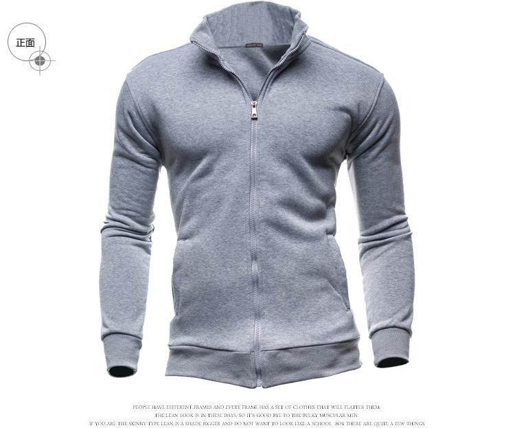 Hardlooptraining herenjas heren golfjassen jas slim fit trui voor heren casual sportjas heren sportkleding tops: Xxxl / Grijs