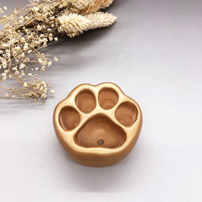 Lovely Multicolor Cat Paw Cement Flower Pot Mini Succulent Plant Container Desktop Home Ornament Garden Planter Small: R