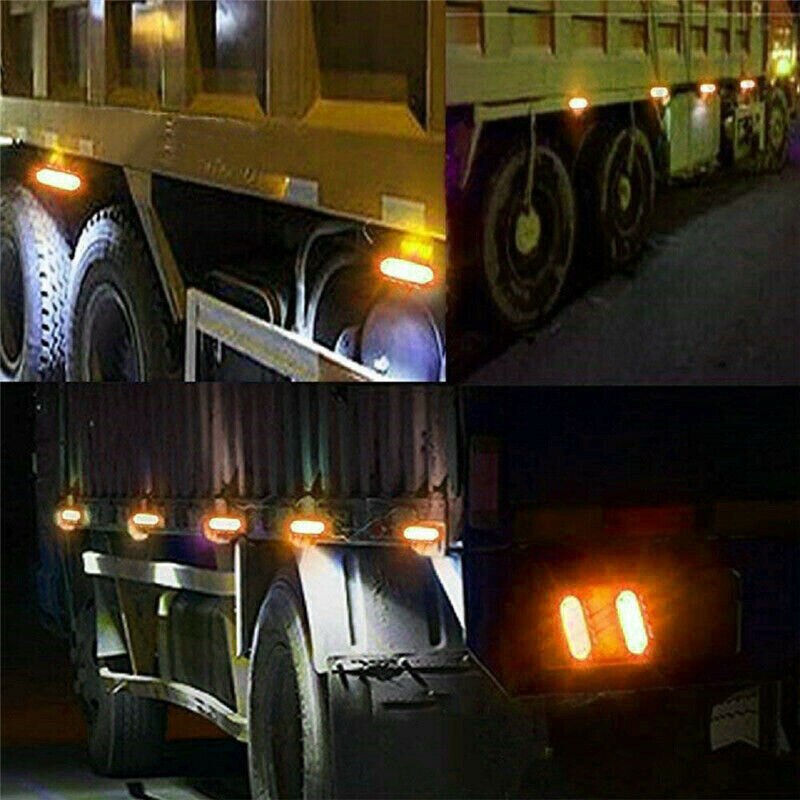 10 stk rav markeringer lys sidemarkering led 24v trusk lamp pickup truck sidemarkeringslys til lastbil