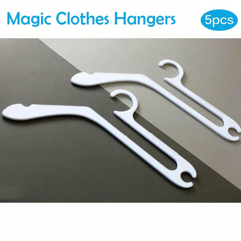 5pcs Coat Hanger Clothes Hangers Hook for Jacket Sweater Camisole Pants Dresses Shirts Hurdle Hanger for Clothes