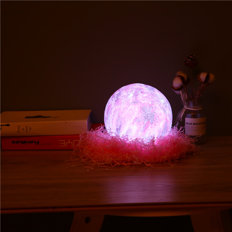 Creatieve 3D Afdrukken Ster En Maan Lamp Kleurrijke Verandering Tactile Decorateur Usb Led Nachtlampje Galaxy Lamp: Starry sky 18