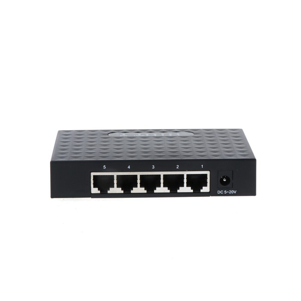5 Port Base Gigabit Switch HUB Fast LAN Ethernet Desktop Network Switches Adapter EU Plug MAR29