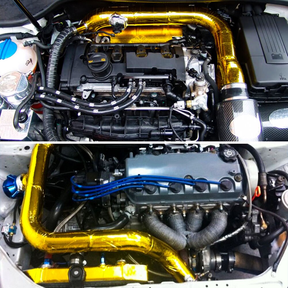 Protector Térmico De Aluminio 20x28 Para Escape O Turbo - Escudo Anti-calor, Fácil Instalación