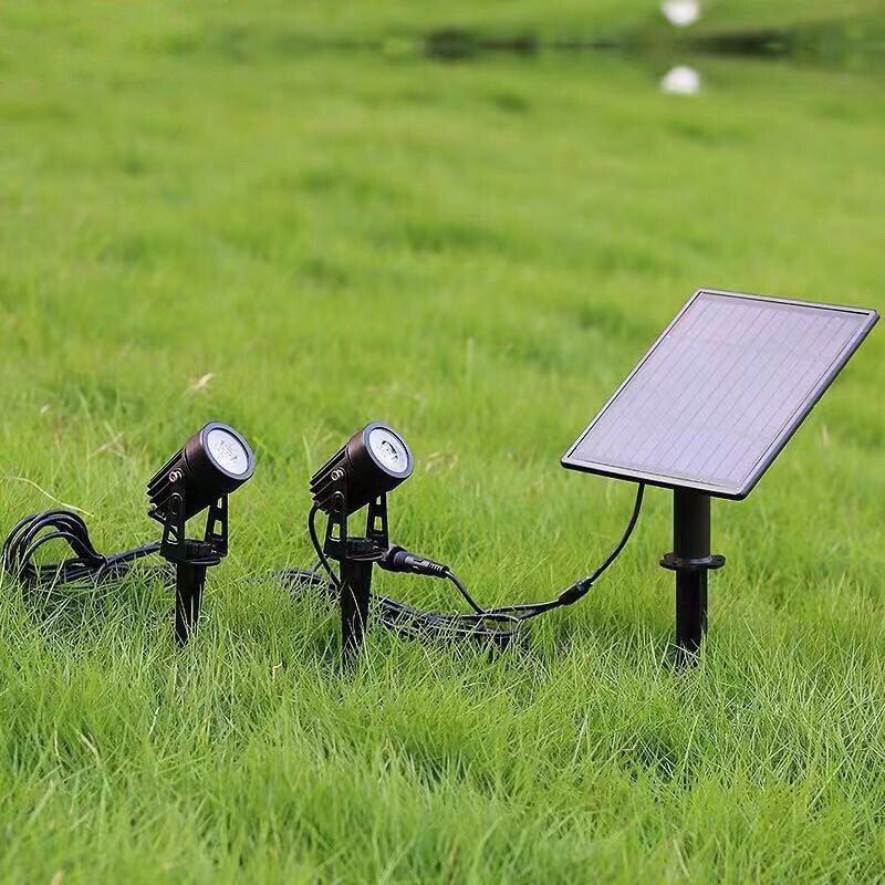 Solar Spotlight Waterproof IP65 Solar Powered LED Landscape Solar Lawn Lights Outdoor/Garden/Courtyard/Lawn/Backyard Lamps