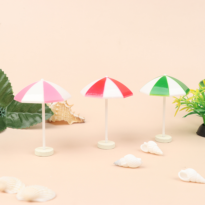 1:12 puppenhaus Miniatur Strand Sonnenschirm Bunte Szenen Dekoration freundlicher Spielzeug