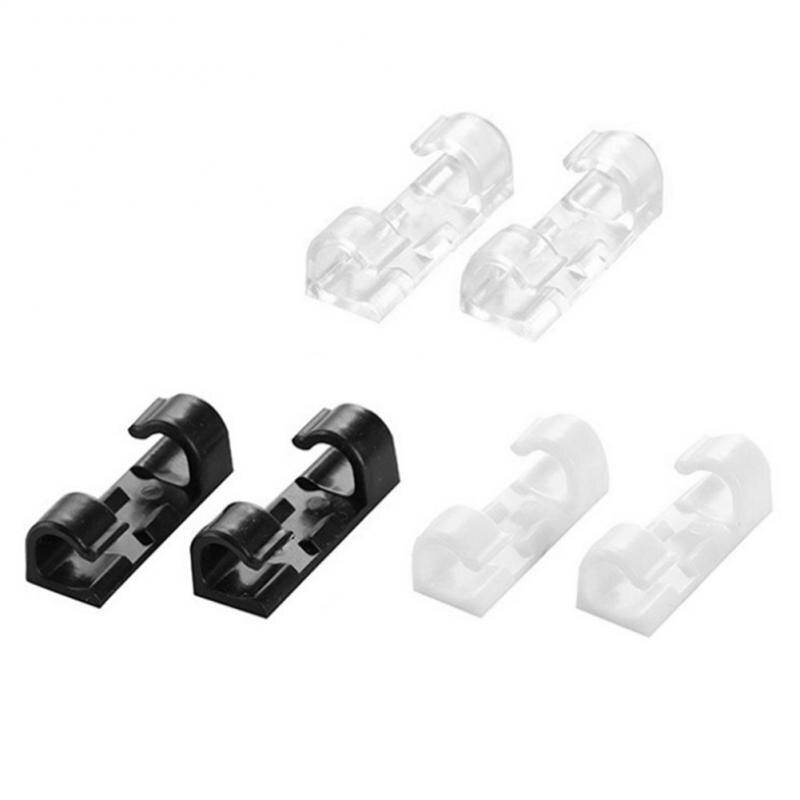 20Pcs Charging Cable Organizer Self-Adhesive Fixing Clip Cable Winder Office Living Room Wire Storage Storage Management Gadgets