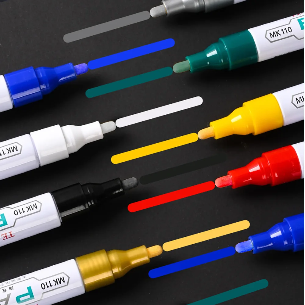 8 Kolorów Pisak robić Naprawy Rys Samochodowych Szybkoschnący Lakier robić Retuszu Wodoodporny znacznik robić Opon i Felg Pisaki robić Lakieru Samochodowego