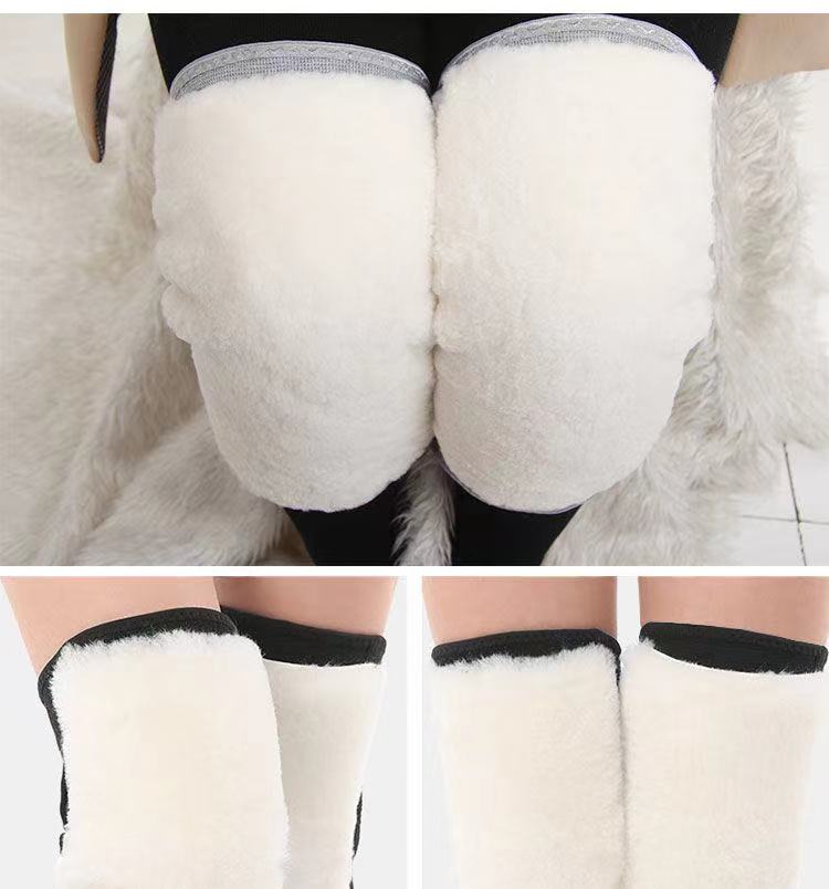 Jambières en laine pour femme, maintien au en hiver