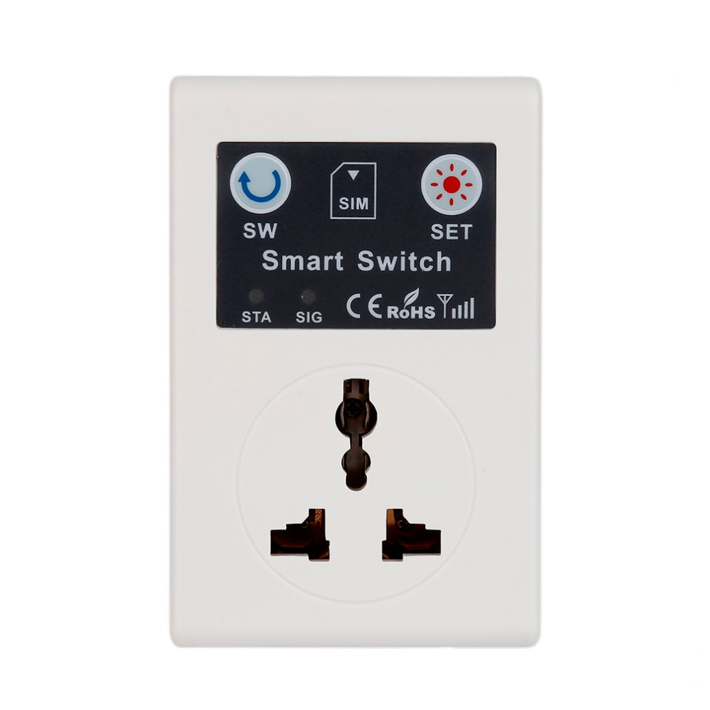 Professionele UK/EU 220V Telefoon RC Remote Wireless Control Smart Switch GSM Socket Stekker voor Huis Huishouden apparaat