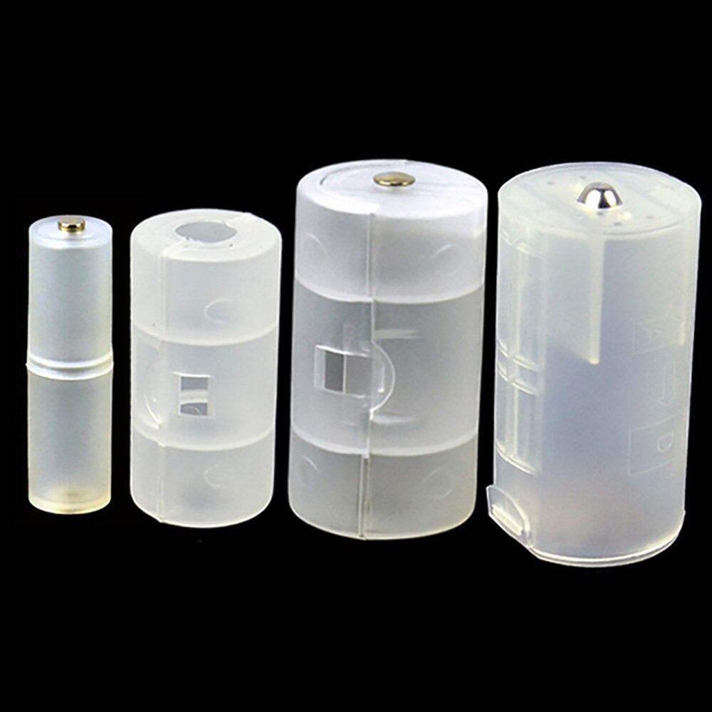 4 verschiedene aa-zu- d / 2aa- zu-d/aa-zu-c/aaa-zu-aa-batterieadapter, halterung, gehäuse, konverter, schalter, batteriebox: 1 set, 4 stück