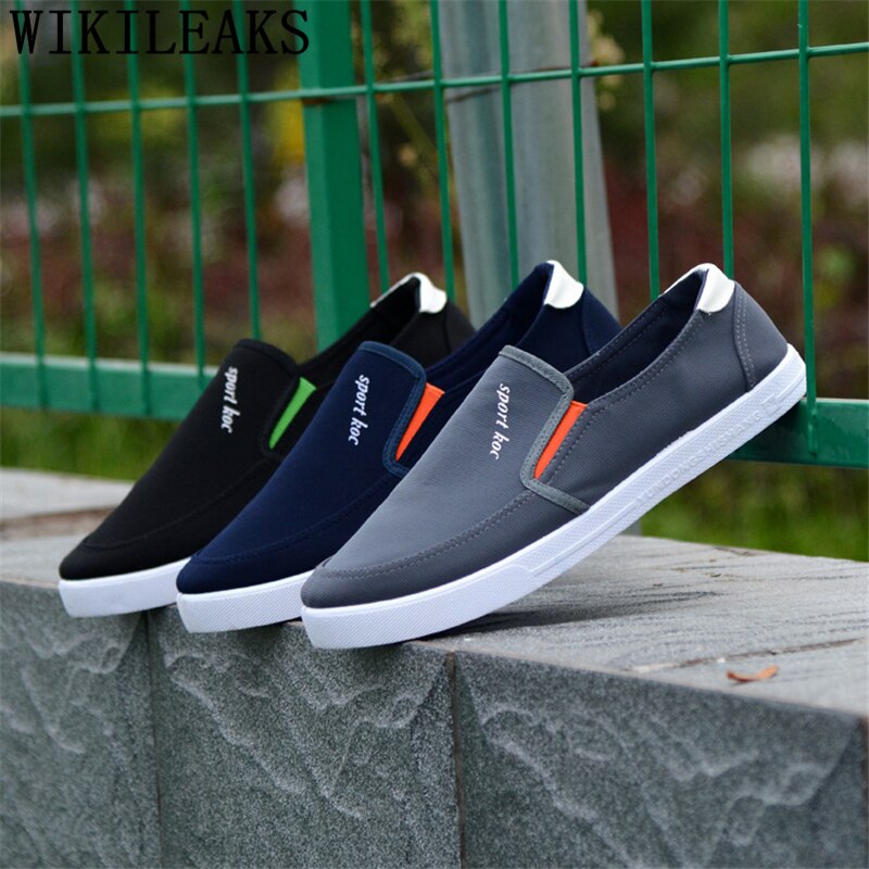 Zapatos de lona hombre casual slip on shoes hombres zapatillas transpirables zapatos hombres verano zapatillas hombre chaussure homme erkek ayakkabi