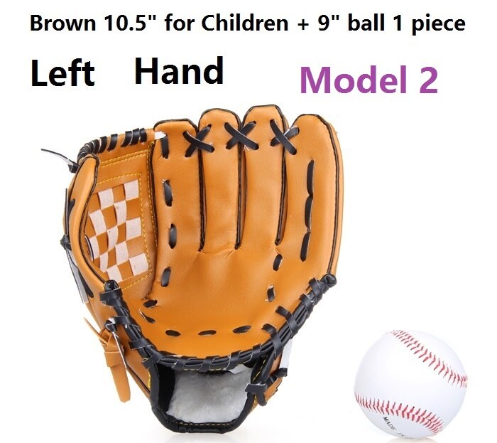 ZYMFOX Baseball Glove Catcher Gloves Softball Right Hand Gloves Exercise Equipment Sport Training Accessories Left/Right Hand: L Hand Children Ball