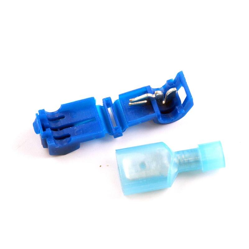 Quick Splice Wire Terminals T-Tap/Male Insulated Electrical Connectors Combo Car Alarm Installation Auto Replacement Parts