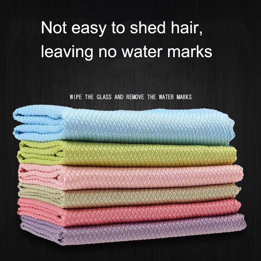 Washing Dish Cloth Kitchen Accessories Microfiber Fish Scale Rag Housework Equipment Cleaning Towel Scale Cloth