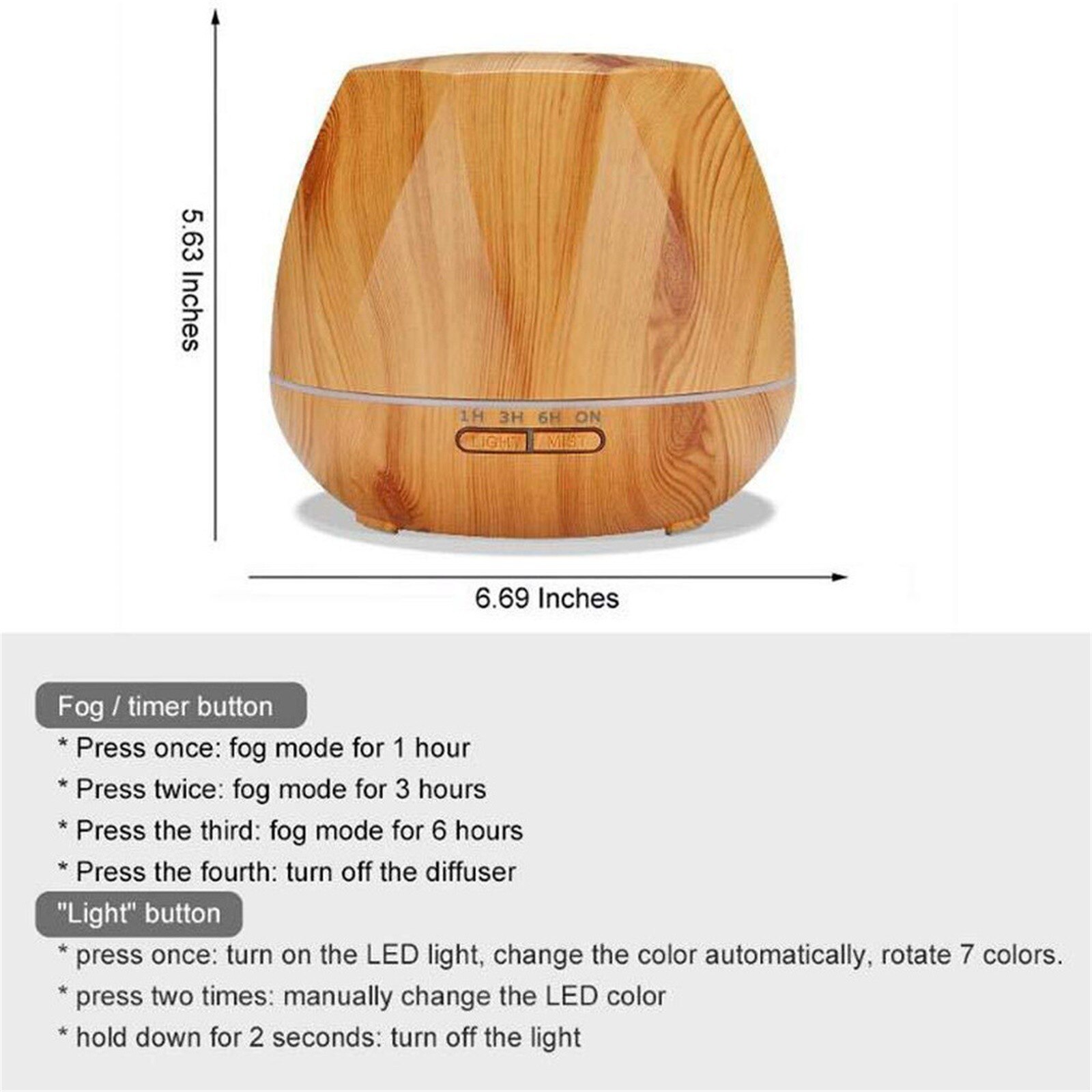 550Ml Aromatische Essentiële Olie Diffuser Aromatherapie Diffuser Thuis Dispensers Cool Mist Luchtbevochtiger Увлажнитель Воздуха